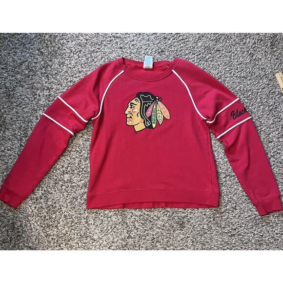 Chicago Blackhawks NHL Official Licensed Product Ladies Sweatshirt Size L 12/14 - Picture 1 of 10